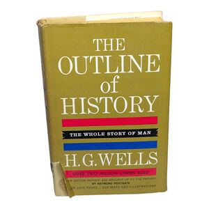 The Outline of History HG Wells The Whole Story of Man World Vol 1 Book Club Edt